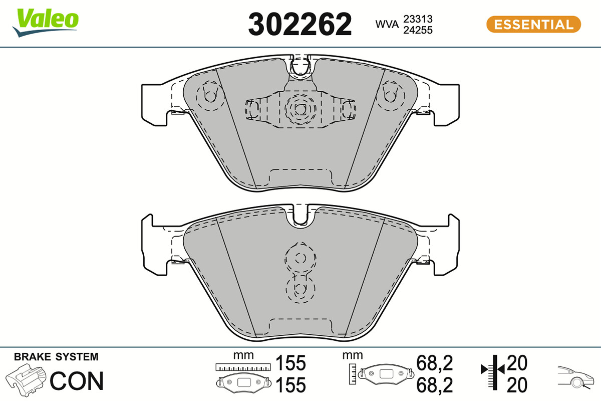 BRAKE PADS FIRST BMW 3 SERIES 09.08
